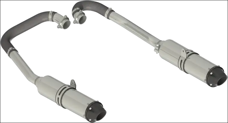 2011-2014 RZR 900 Performance Series Dual Straight Core Full System AT-9514PT - Exhaust