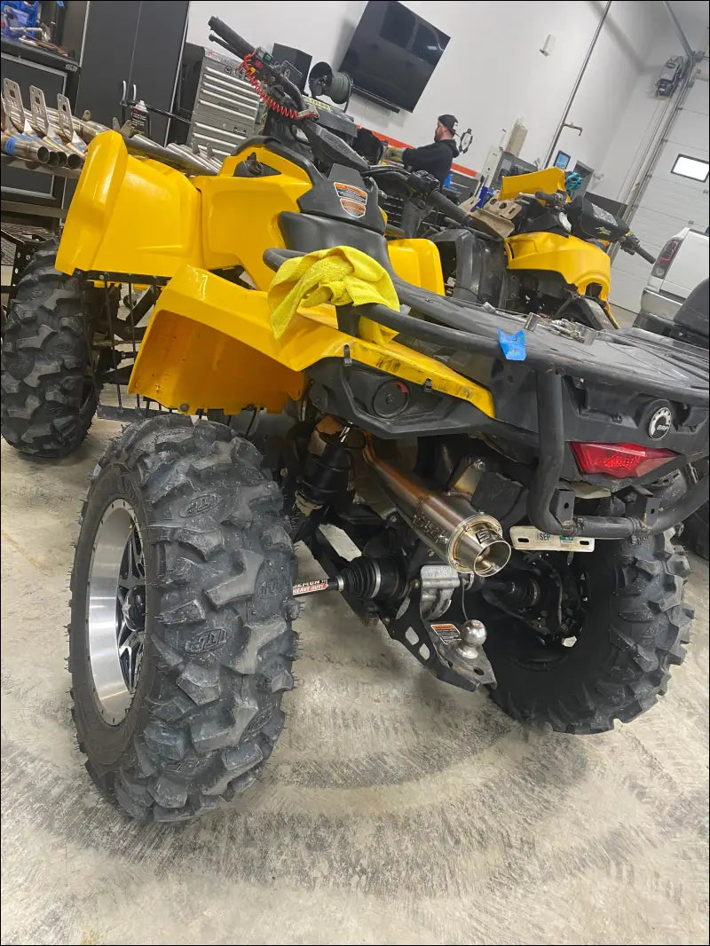 2015-2024 Gen 2 CanAm Outlander 450-570cc Sniper Performance Series Slip On - Raw stainless / Blank / Removable quiet