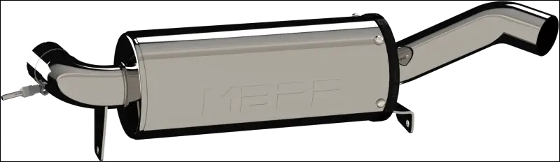 2018-2021 Maverick Trail 800 Performance Series Straight Core Slip-On Exhaust AT-9213PT