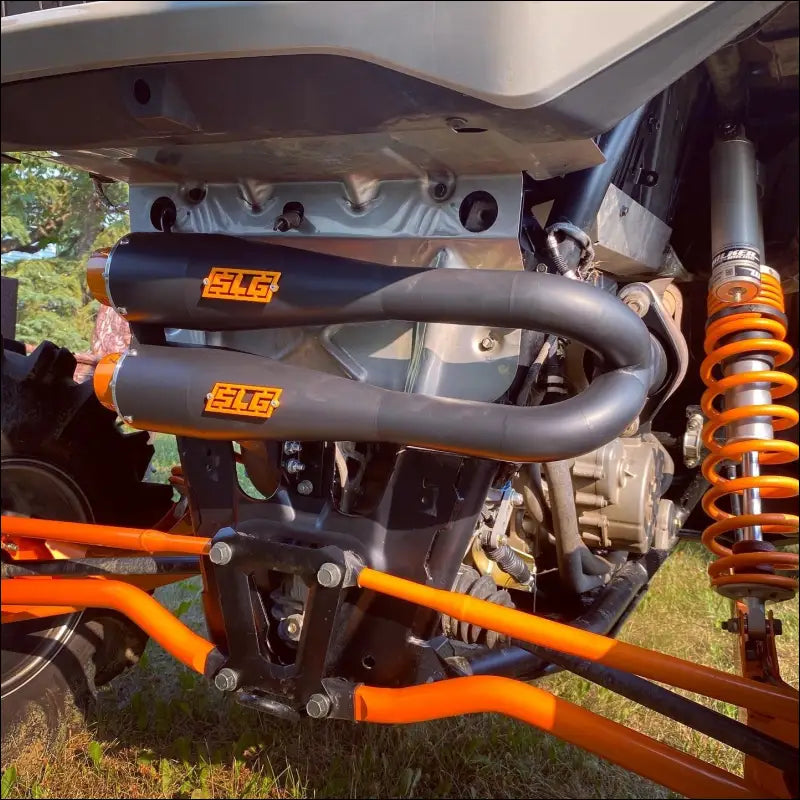 2018-2021 Polaris RZR XP and RS1 1000cc Sniper Performance Series Dual Slip On - Raw stainless body with coated tip