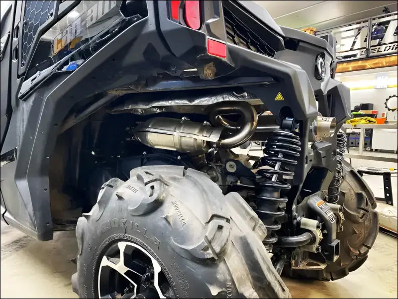2018-2023 CanAm Maverick Sport/Trail 800-1000cc Bomber Performance Series Slip - Raw stainless / Removable spark