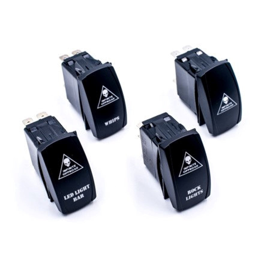 Infinite Offroad | INFINITE OFFROAD DUAL LED ROCKER SWITCH (5 COLORS)