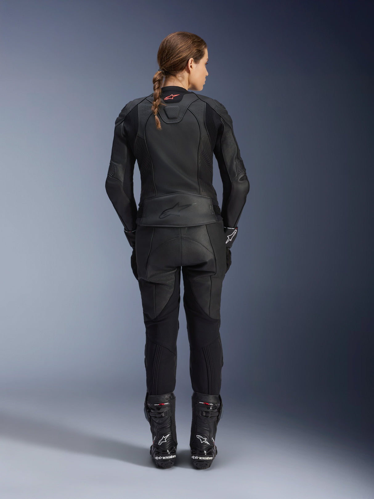 Women Stella GP Plus V4 Leather Jacket