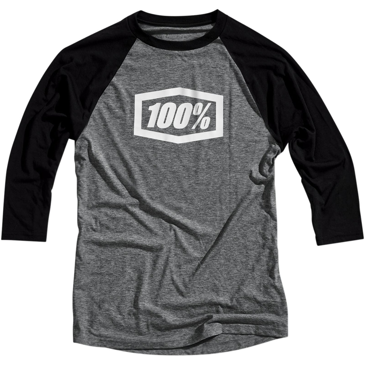 100% Tech Essential T-Shirt - Grey/Black - Small 35009-057-10