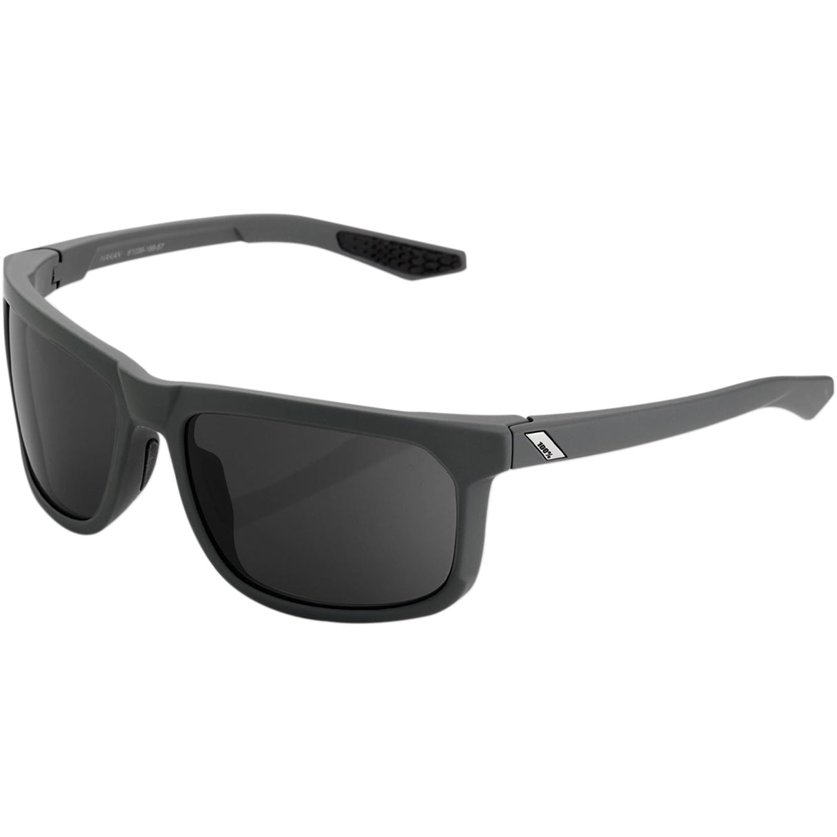 100% Hakan Sunglasses - Grey - Smoke 61036-188-57