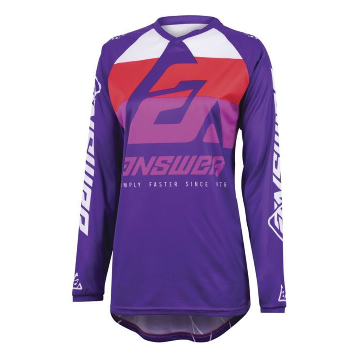 Answer Women's A23 Syncron CC Jersey - Purple/White/Red_979918