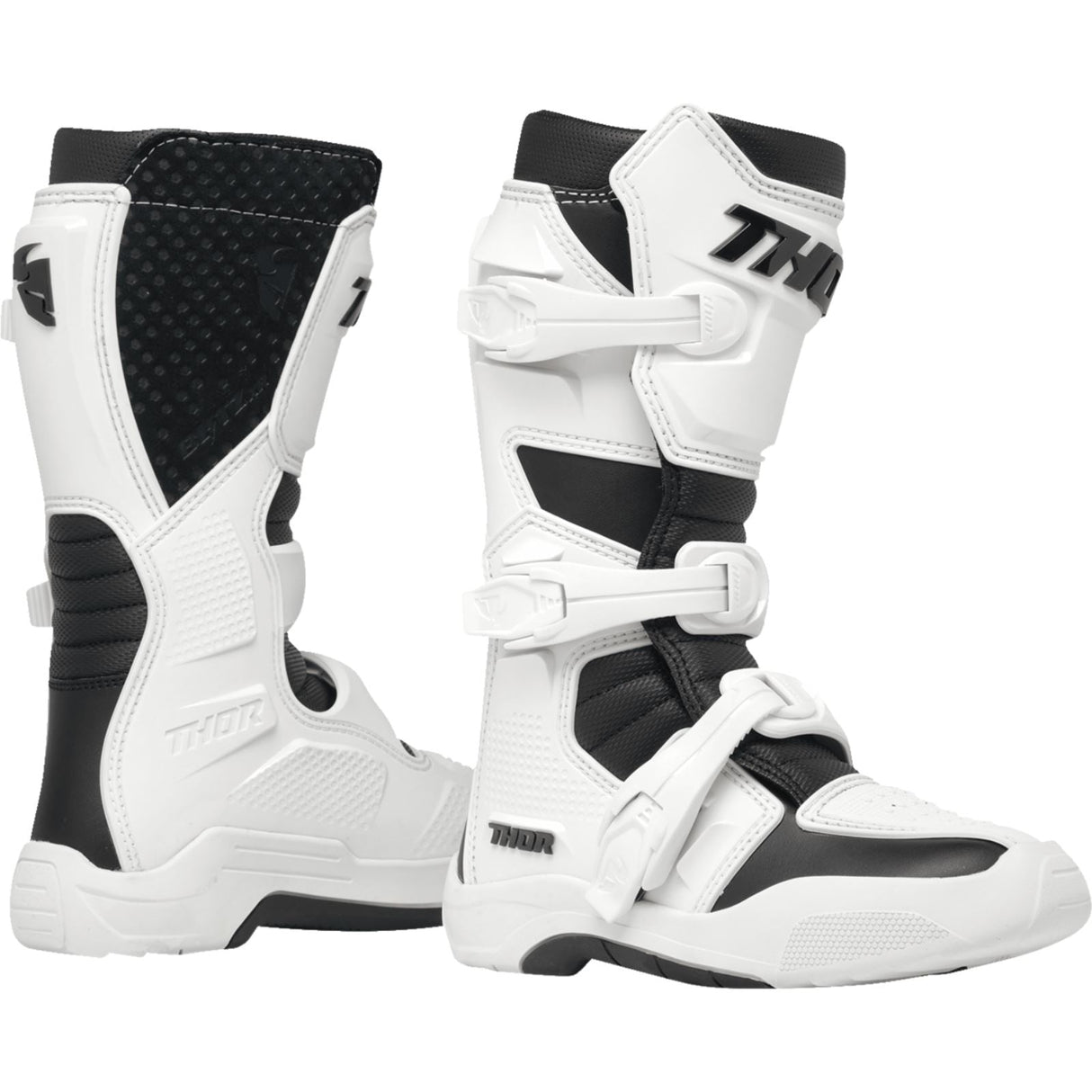 Thor Youth Blitz XR Boots - White/Black_1306906