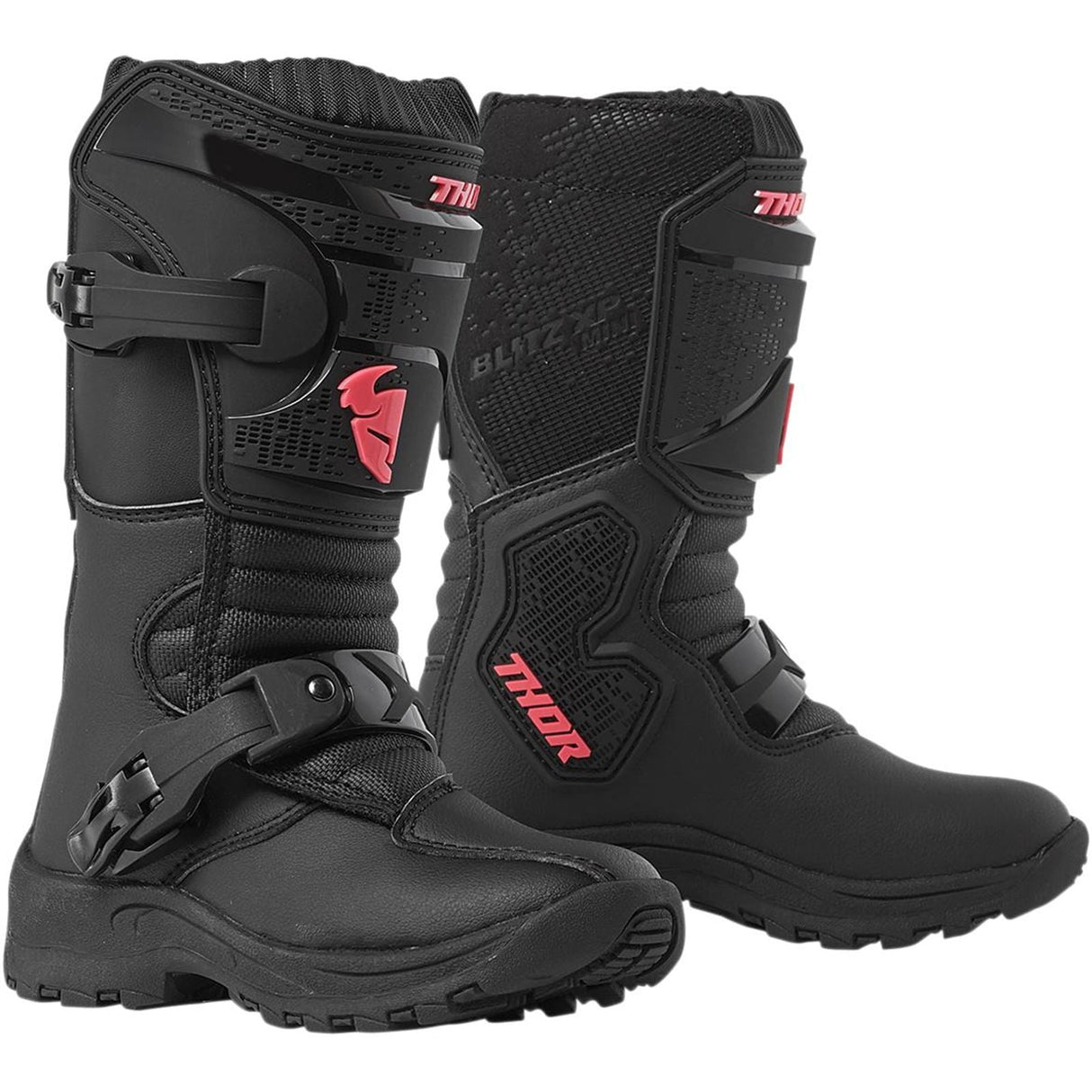 Thor Mini Blitz XP Boots - Black Pink - 12 3411-0544
