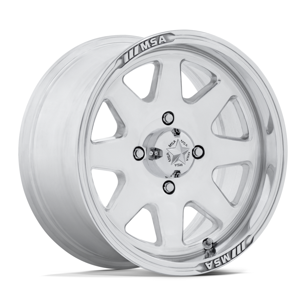 MSA M54 Spark UTV Polished Wheels, Cast Aluminum
