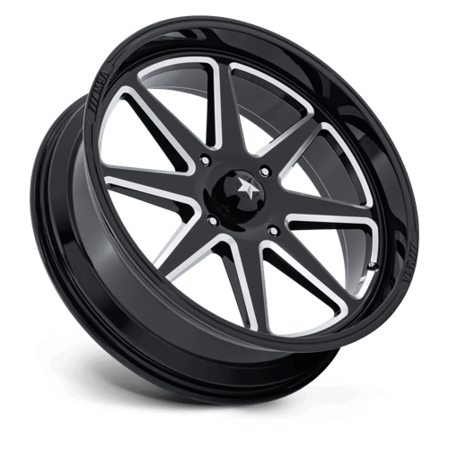 MSA M54 Spark UTV Gloss Black Milled Wheels, Cast Aluminum
