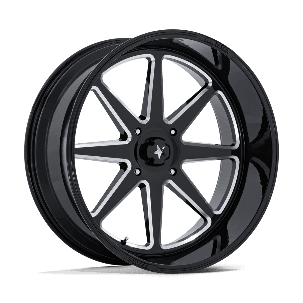 MSA M54 Spark UTV Gloss Black Milled Wheels, Cast Aluminum