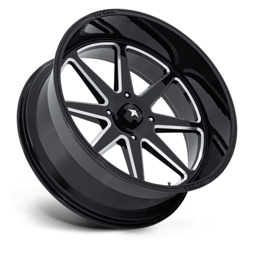 MSA M54 Spark UTV Gloss Black Milled Wheels, Cast Aluminum
