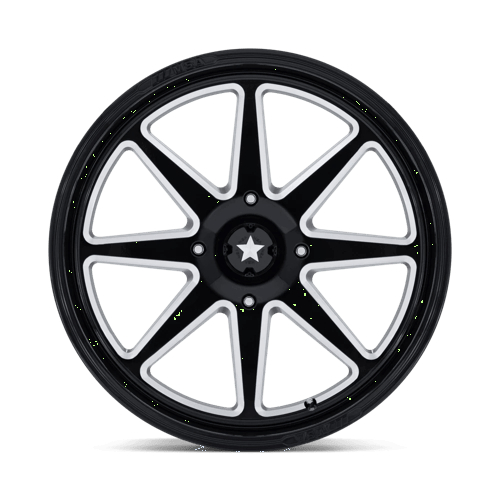 MSA M54 Spark UTV Gloss Black Milled Wheels, Cast Aluminum