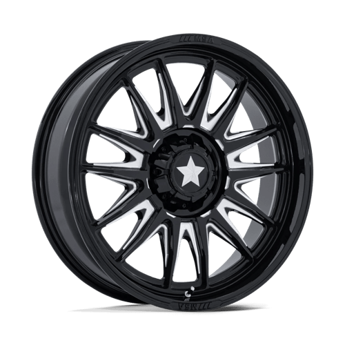 MSA M55 Commander UTV Gloss Black Milled Wheels, Cast Aluminum