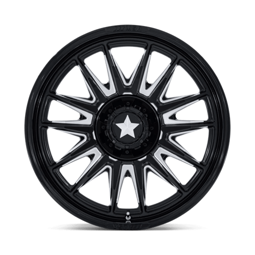 MSA M55 Commander UTV Gloss Black Milled Wheels, Cast Aluminum