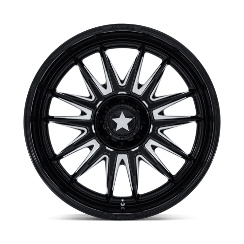 MSA M55 Commander UTV Gloss Black Milled Wheels, Cast Aluminum