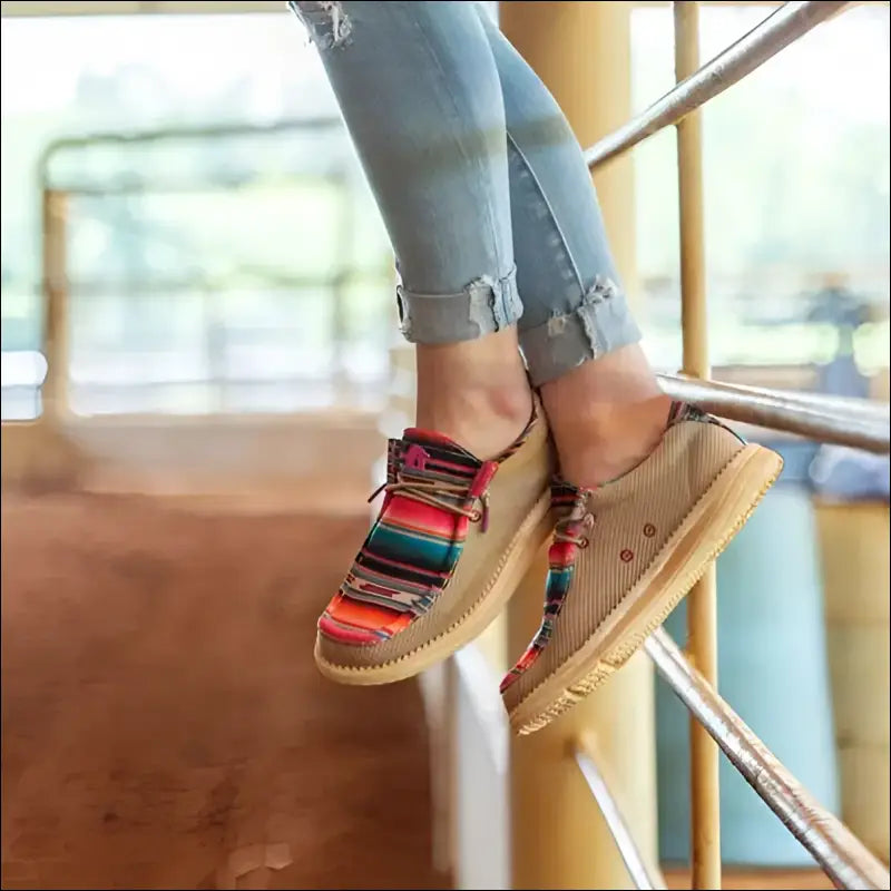 Camp Shoes | Womens - Serape - 10 - Footwear