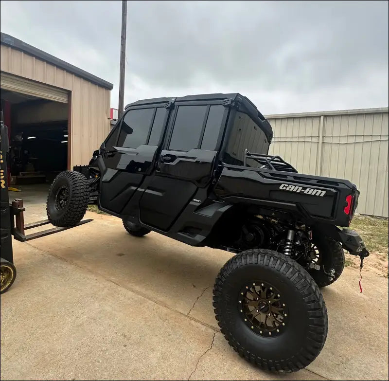 Can-Am Defender Long Travel Kit - Gloss Black / Brake line extensions (easier install) / Zbroz