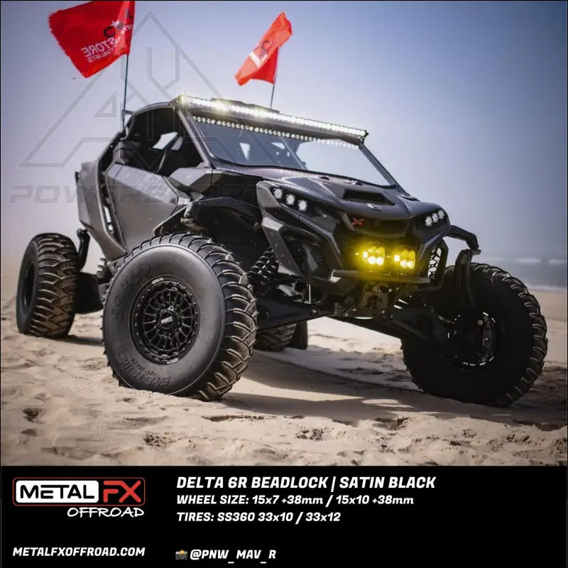 Delta 6R Beadlock | Satin Black - Wheels