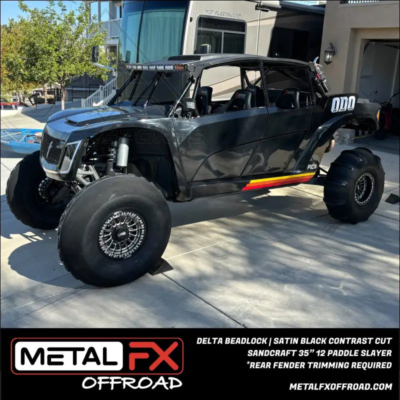 Delta Beadlock | Satin Black Contrast Cut - Wheels