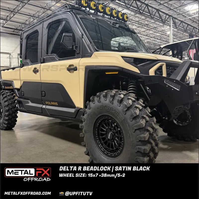 Delta R Beadlock | Satin Black - Wheels