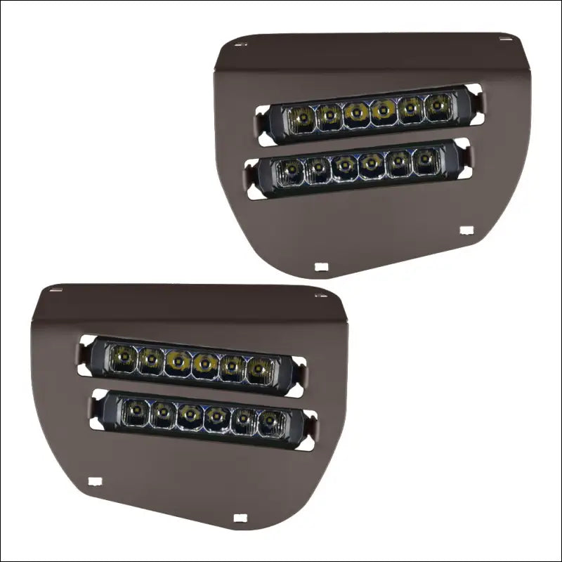 Dual Wide 8’’ LED Headlights for 2014-2025 Honda Rancher Foreman Rubicon - Mat Molasses Brown - Head Lights
