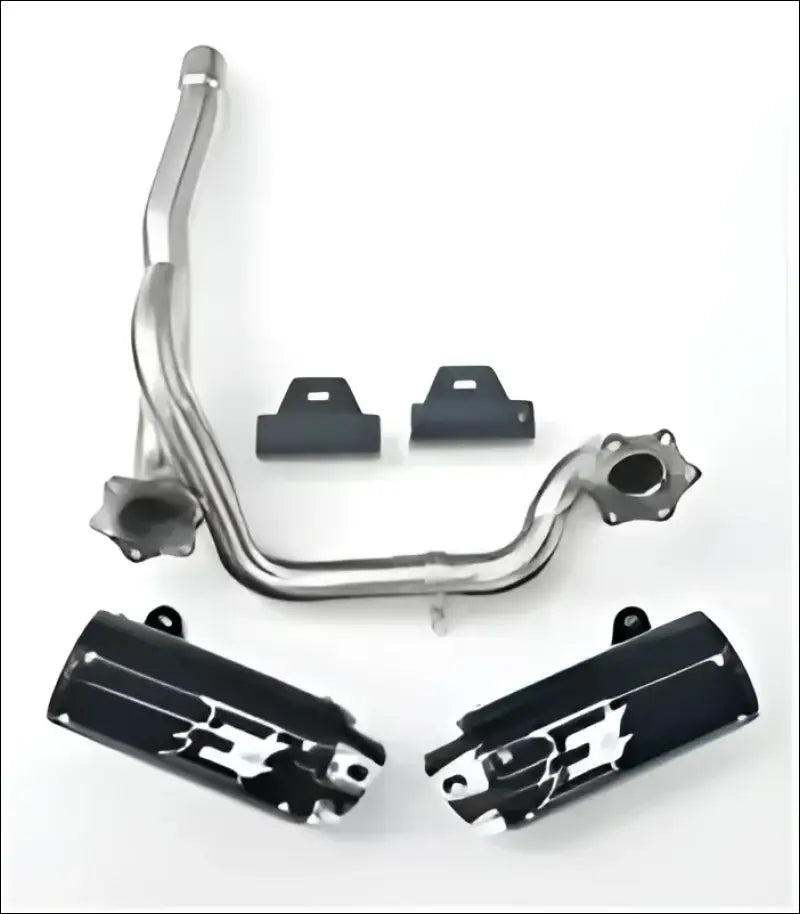 Empire industries Can-am Outlander Max Dual slip on exhaust - Powder coated black / Black - Exhaust