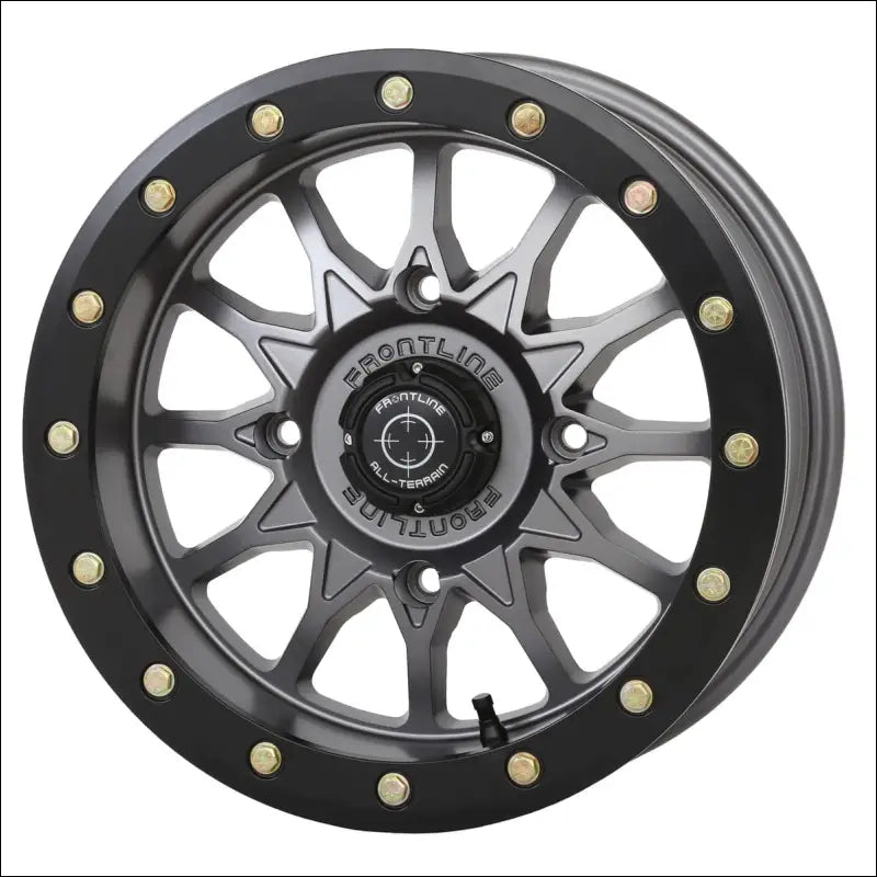 Frontline 223 Beadlock Wheels - Matte Black - 14x7 / 4x137 / 4 + 3 ( + 10mm)