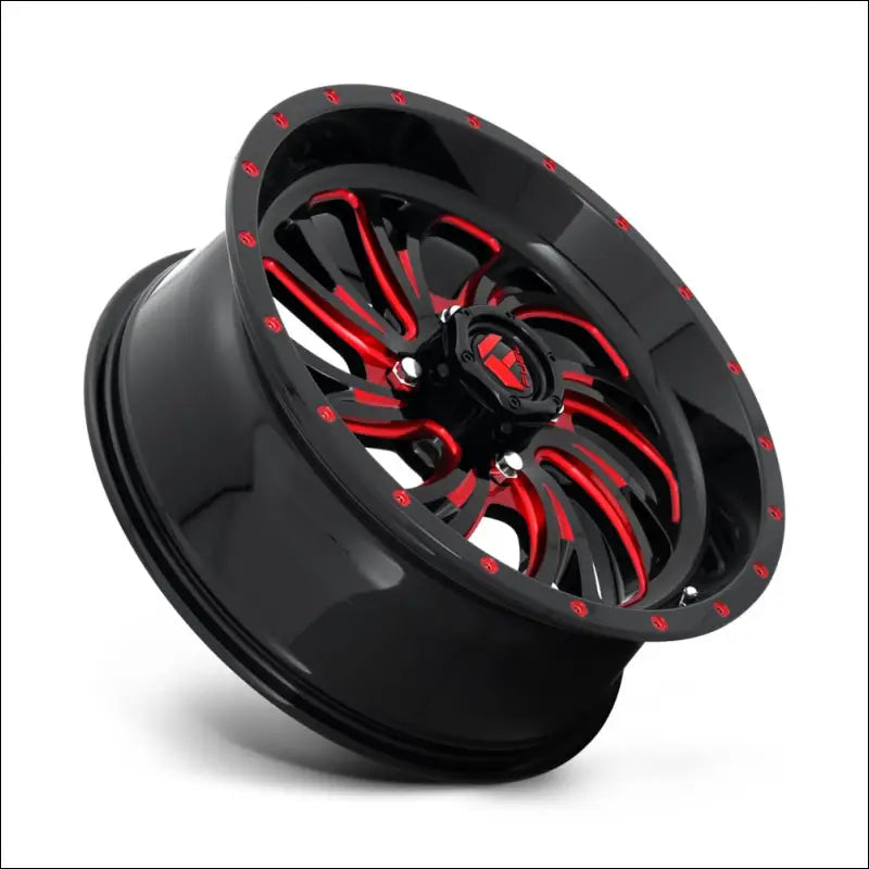 Fuel D642 Kompressor Gloss Black Red Tinted Clear - 18x7 / 4x156 / + 13mm - Wheels