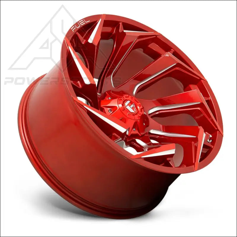 Fuel D754 Reaction UTV Wheel - Candy Red Milled (5 Lug) - Wheels
