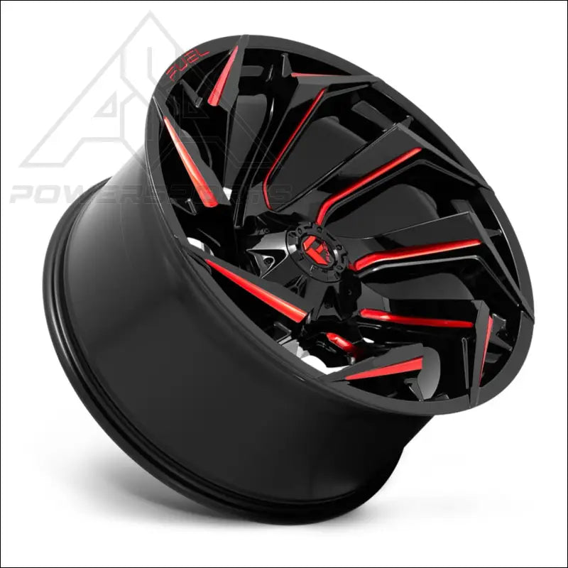 Fuel D754 Reaction UTV Wheel - Gloss Black Milled with Red Tint - Wheels
