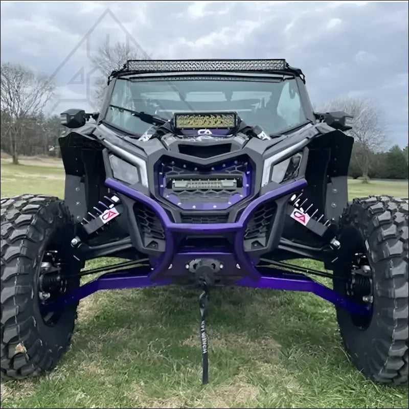 Infinite Offroad Can-Am Maverick X3 Grille w/ 102w Light Bar - Rock Lights