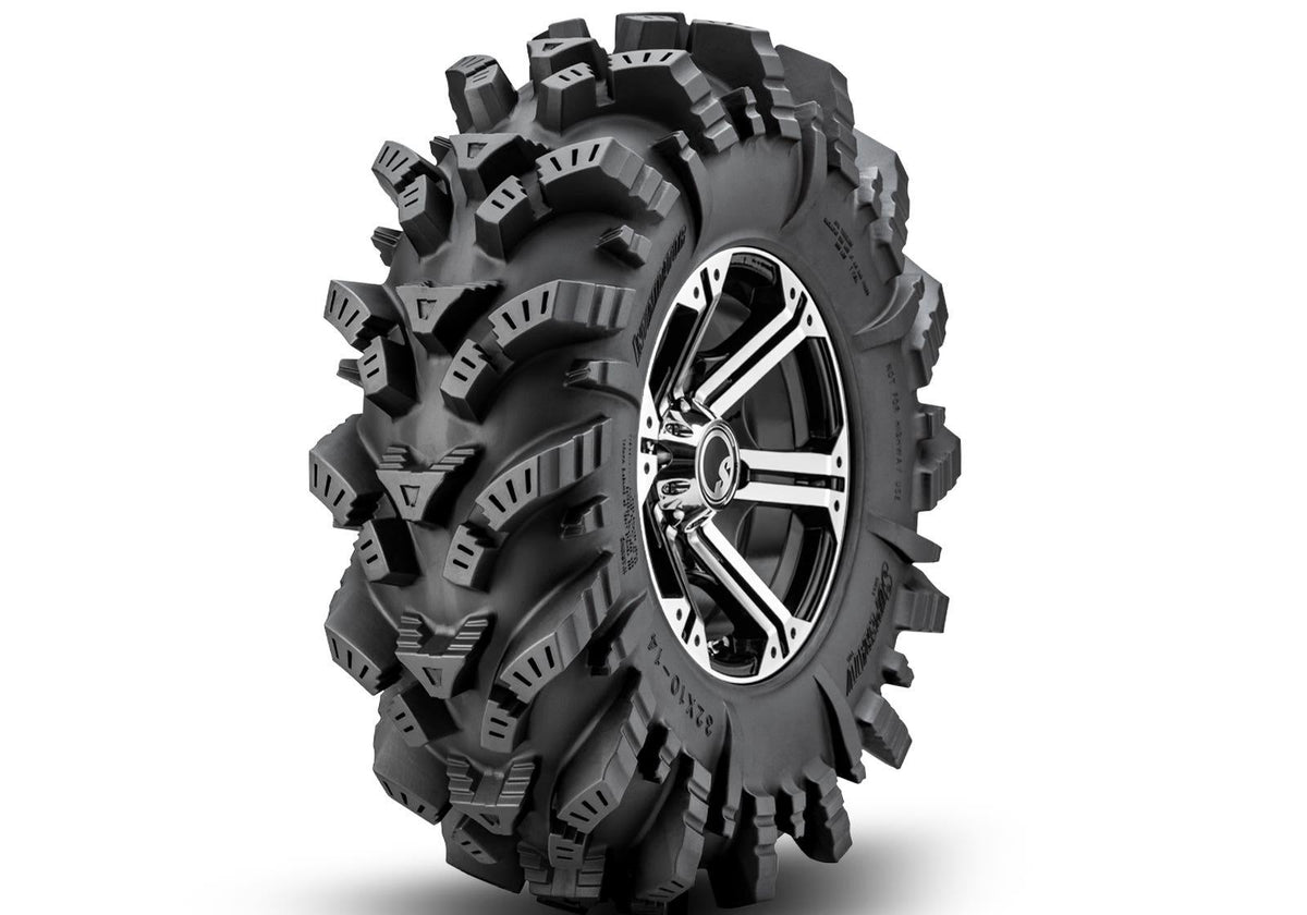Intimidator Tires 32x10x14 on 14in. Bandit H-Series Machined Finish Wheels 4/156 Pattern