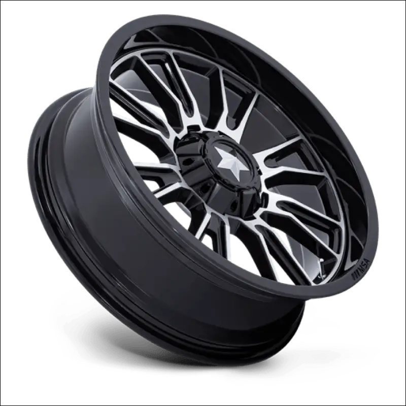M51 THUNDERLIPS - 14X7 4X137/4X156 GLOSS BLACK MACHINED - WHEELS