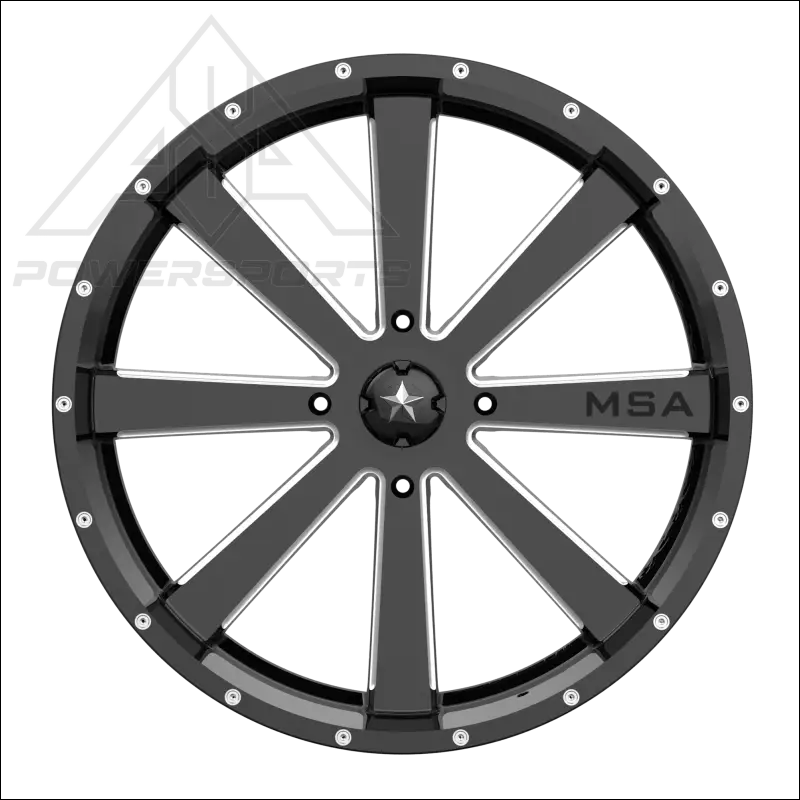 MSA M34 Flash - Gloss Black Milled - Wheels