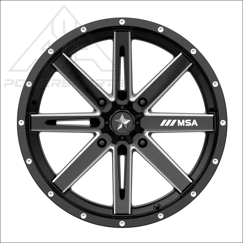 MSA M41 Boxer - Gloss Black Milled - Wheels