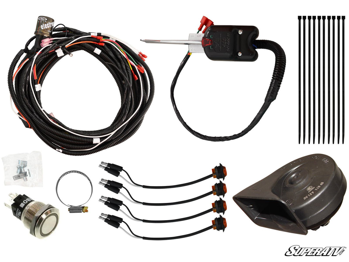 Polaris RZR Plug & Play Turn Signal Kit with Steering Column and Dash Horn Kit 19+