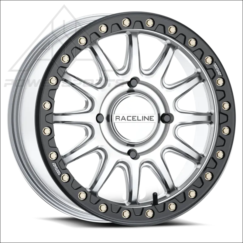 Raceline A14SB Alpha Beadlock - Silver/Black - Wheels