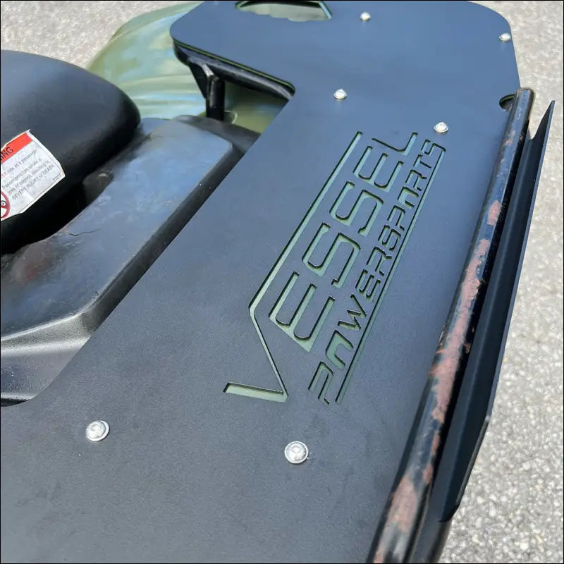 Rear Cooler Rack for 2007-2013 Honda Rancher - Textured Black / Reactor Blue