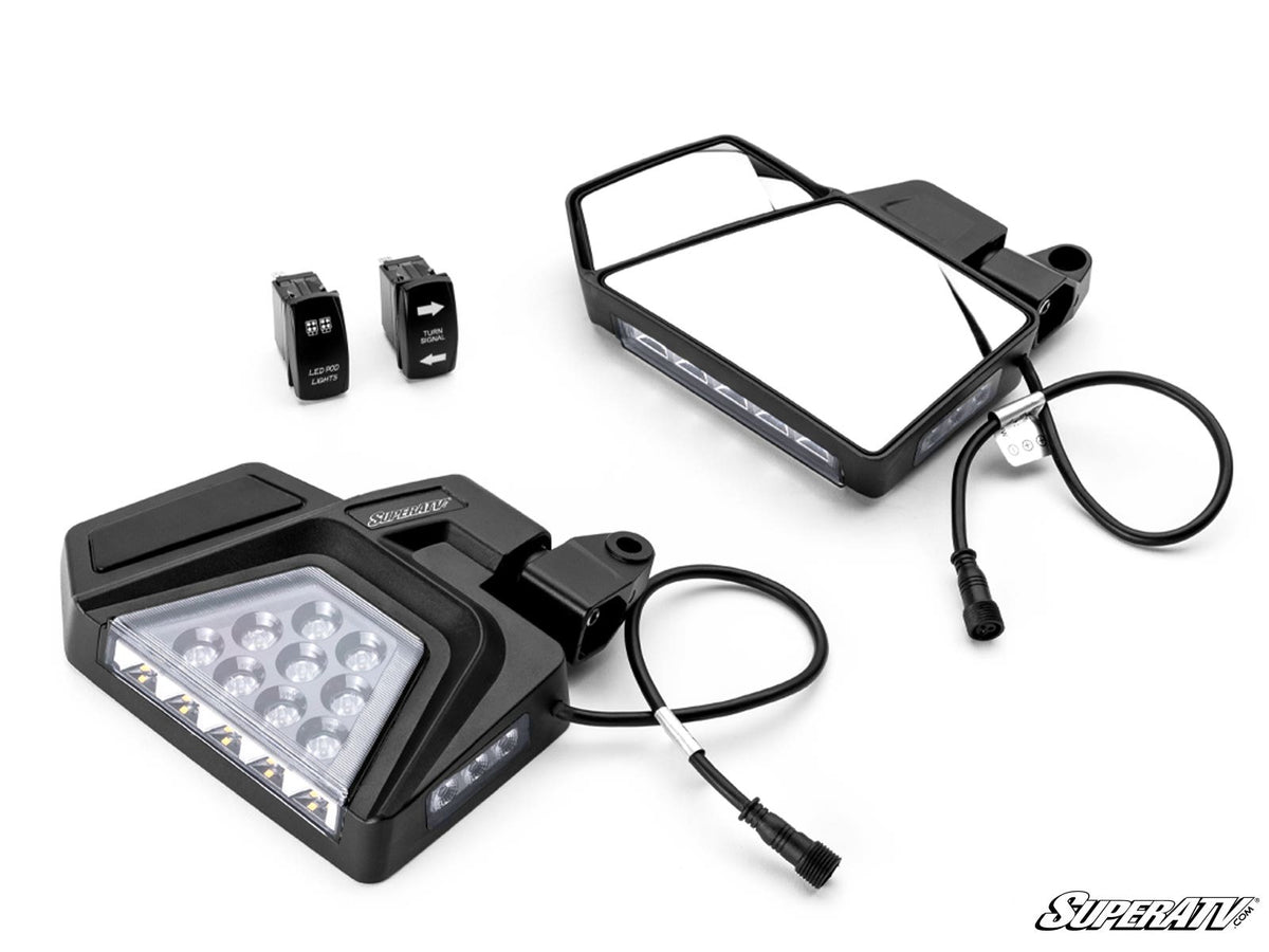 Can-Am Dual Section LED Side-View Mirrors