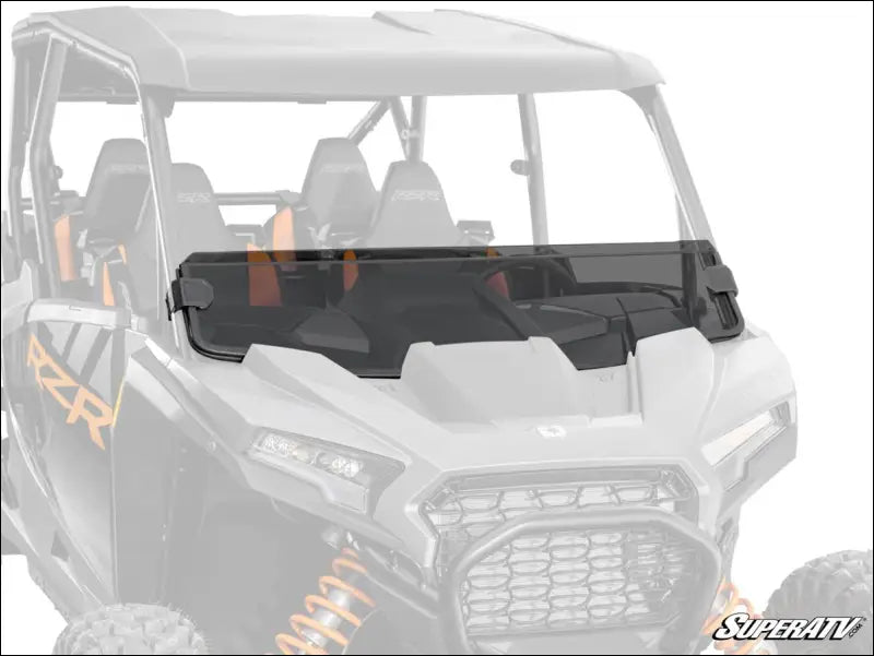 SuperATV 2024 + Polaris RZR XP Half Windshield - Standard Polycarbonate - Dark Tint