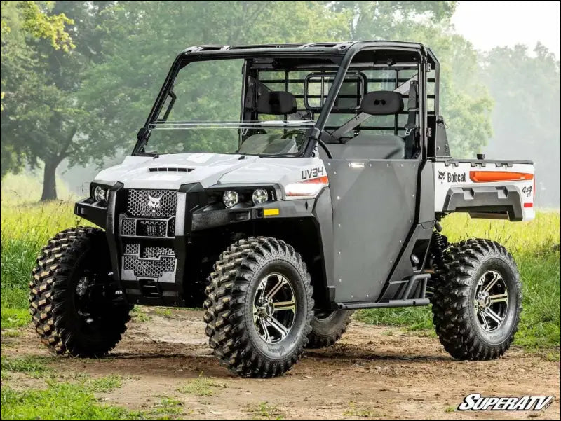 SuperATV Bobcat UV34 Half Windshield - Standard Polycarbonate - Dark Tint