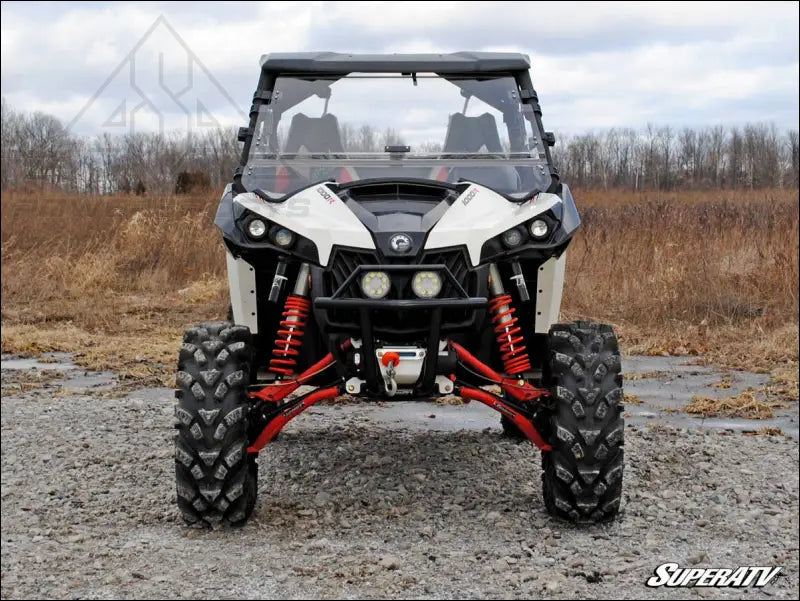 SuperATV Can-Am Maverick Scratch Resistant Flip Windshield