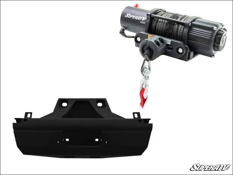 SuperATV Can-Am Maverick X3 Winch Mount Plate Kit - 72 Inch Wide / No, just the / 4500 lb