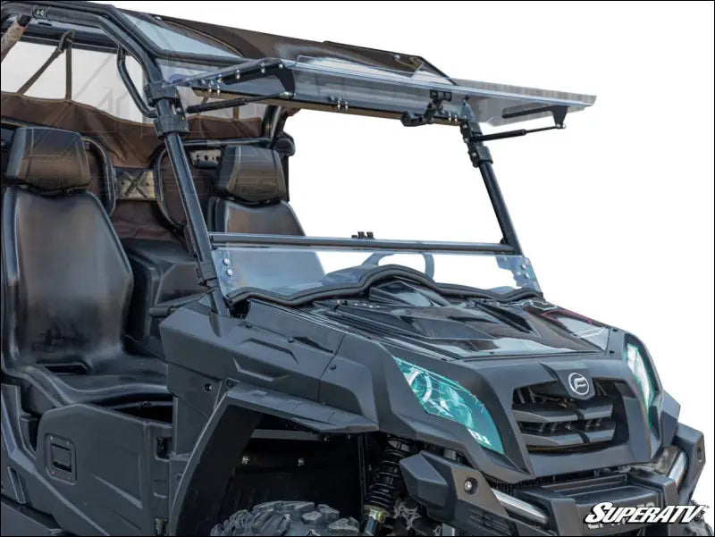 SuperATV CFMOTO UForce 500 Scratch-Resistant Flip Windshield