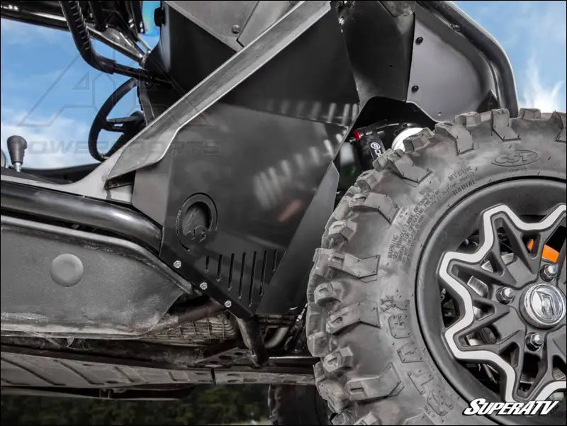 SuperATV CFMOTO ZForce 950 Inner Fender Guards - Black - Flares