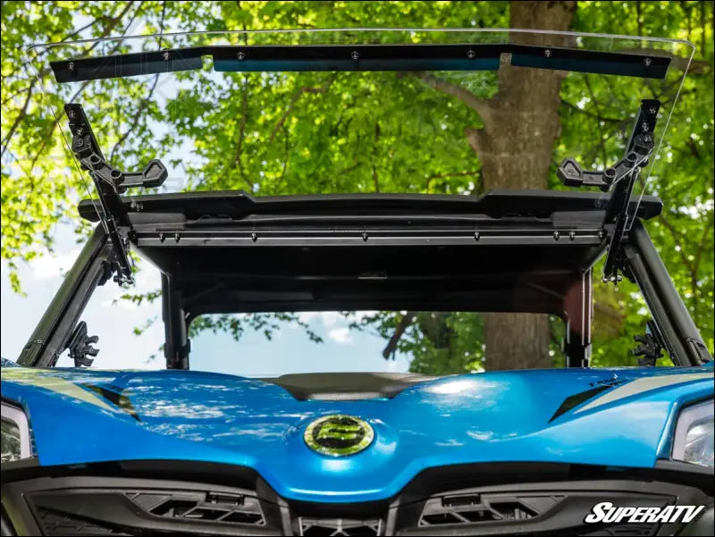 SuperATV CFMOTO ZForce 950 Trail Scratch-Resistant Flip Windshield