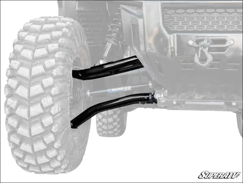 SuperATV Honda Pioneer 1000 Atlas Pro 1.5’’ Forward Offset A-Arms - 2016-2021 / Heavy-Duty 4340 Chromoly Steel / Black