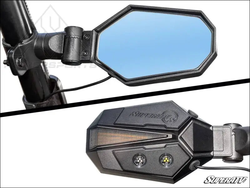 SuperATV Kawasaki Lighted Side-View Mirrors