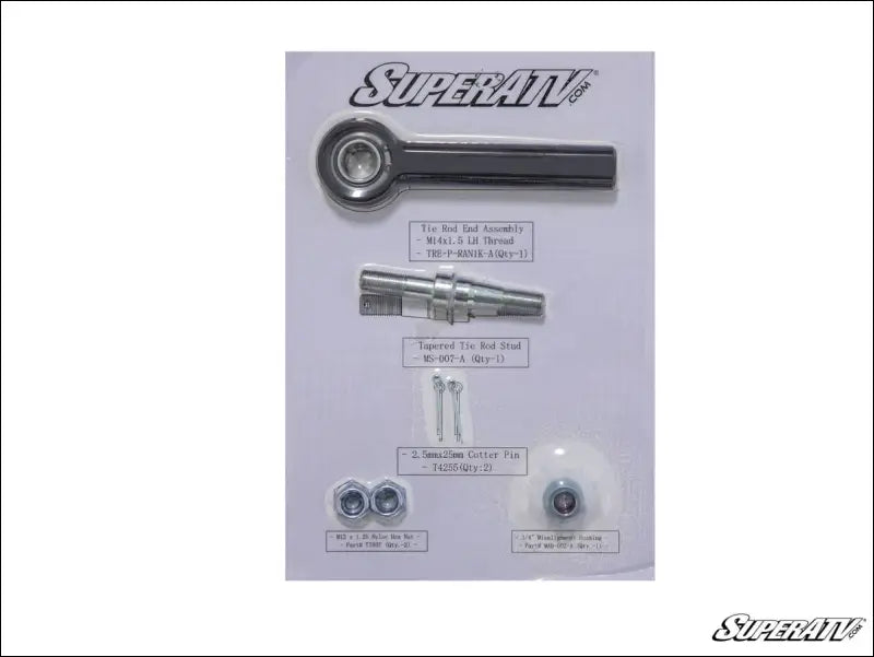 SuperATV Polaris Ranger 1000 Heavy-Duty Tie Rod End Replacement - Rods